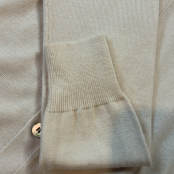Comme Des Garcon PLAY Heart Patch  Cardigan in Beige. Made in Japan. - Picture 6 of 16